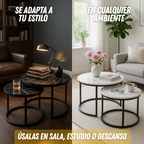 Mesas de Centro Mármol Premium 2x1 (Grande + Mediana)