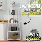 Estantería Esquinera Multiuso de 5 Niveles