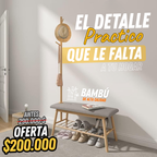 Banca Zapatero con Perchero para Recibidor