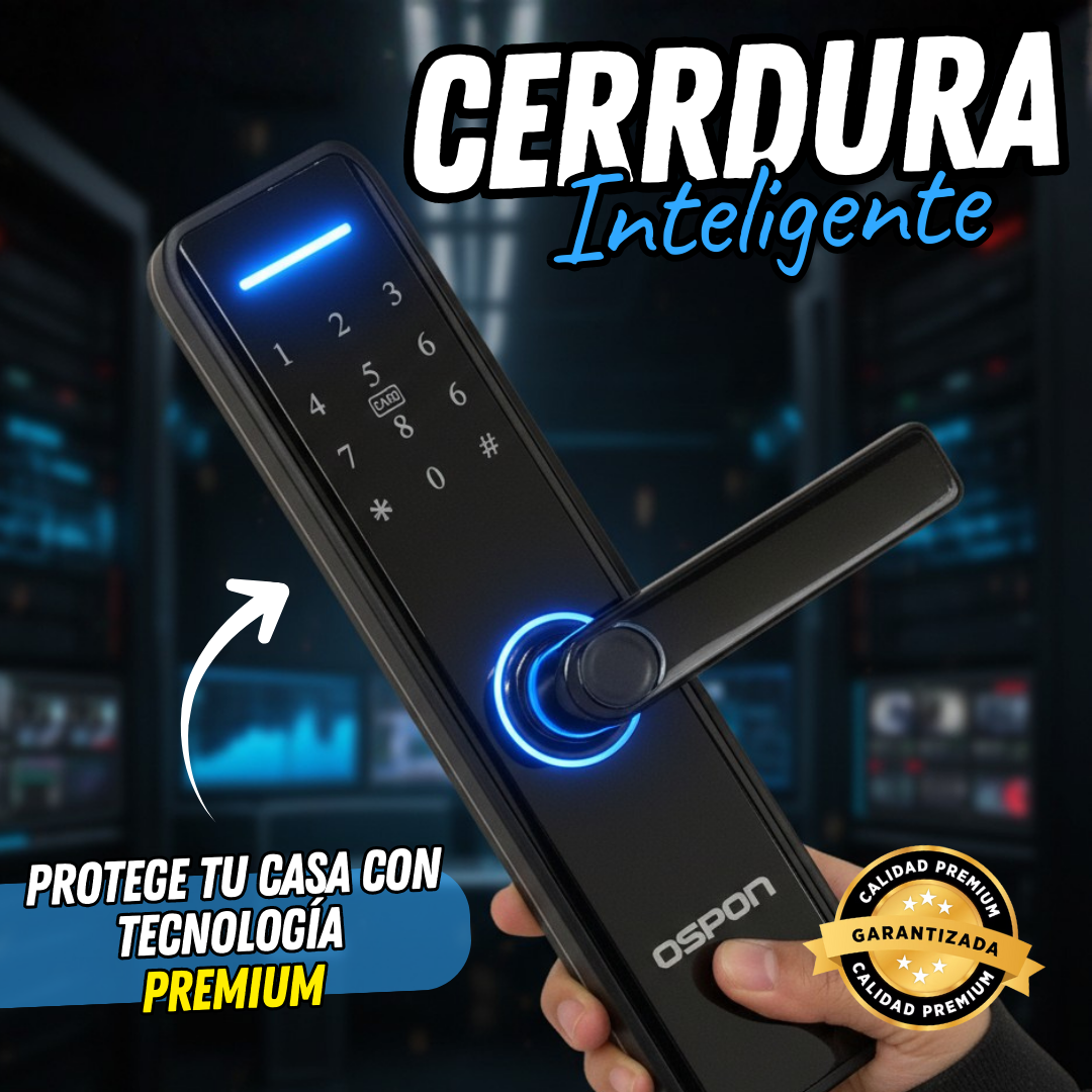 Cerradura Inteligente Con huella, pin, wifi, llave y tarjeta