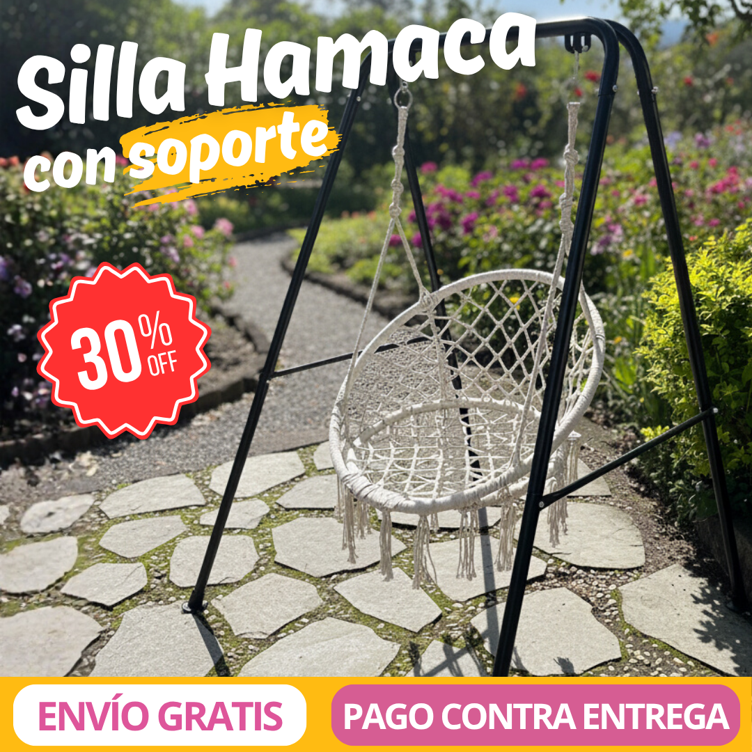 Silla Hamaca Tipo Columpio con Soporte TT