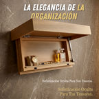 Repisa Café Decorativa de Madera Con Cajón Oculto (20x40x5.5)