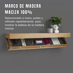 Repisa de Madera con Cajón Oculto Inteligente — Acceso por Tarjeta y Llavero de Proximidad ( 50x28x8)