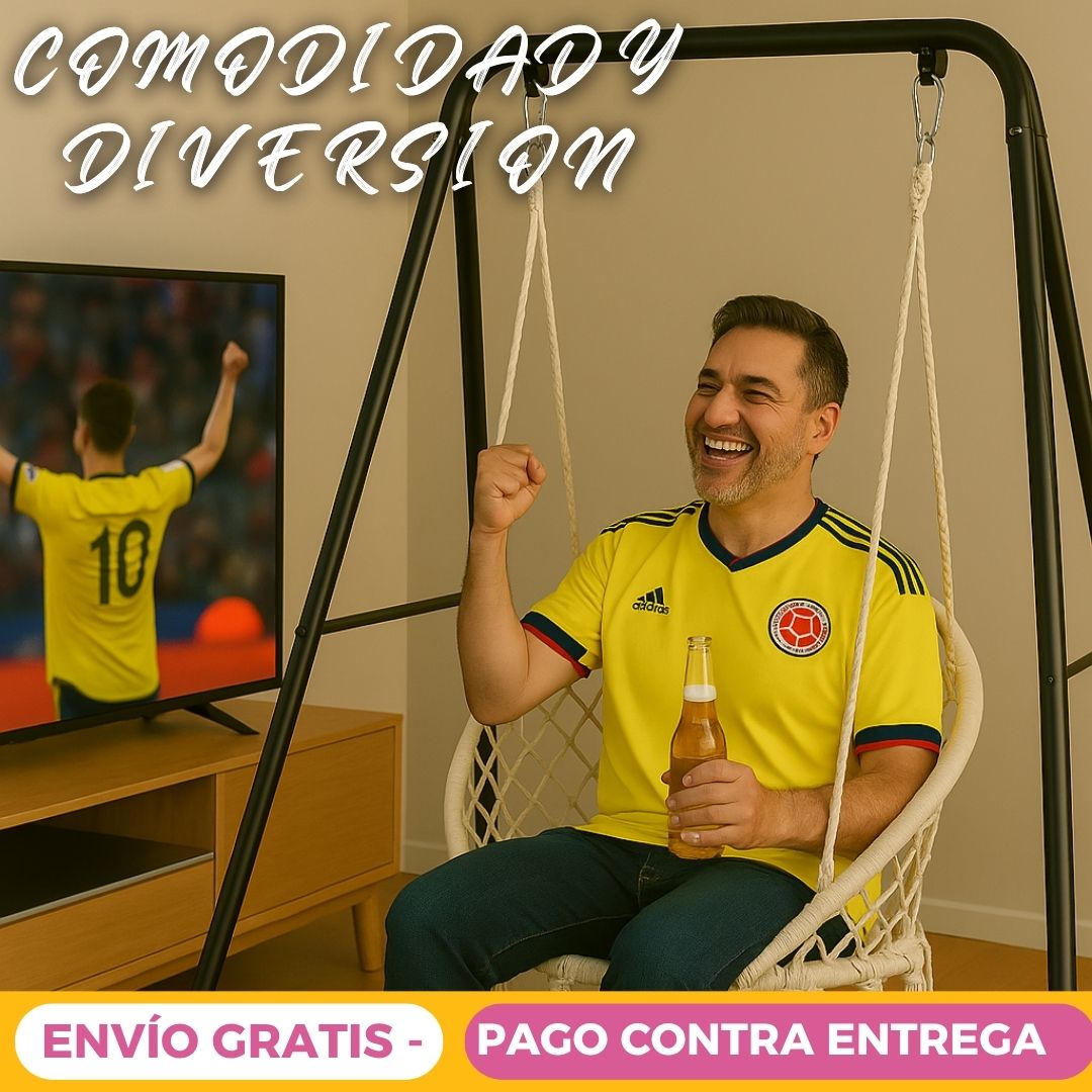 Silla Hamaca Tipo Columpio con Soporte