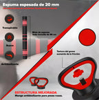 Pesas Mancuerna 20kg Set Convertible A Barra (Incluye agarre pesa Rusa Gratis)