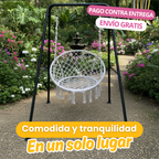 Silla Hamaca Tipo Columpio con Soporte