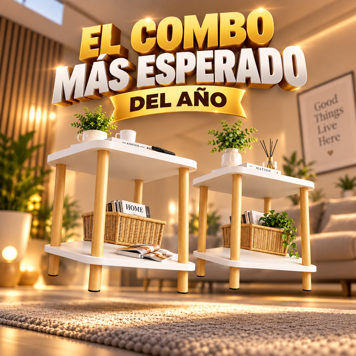 ⏳ Oferta Especial Mesas Auxiliares | Elige 1 o Aprovecha el Combo x2