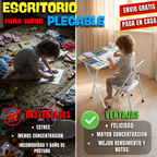 Combo Escritorio Plegable + Silla Infantil PREMIUM UNISEX