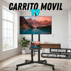 Carrito de TV móvil LED para TV de 32-75 pulgadas.