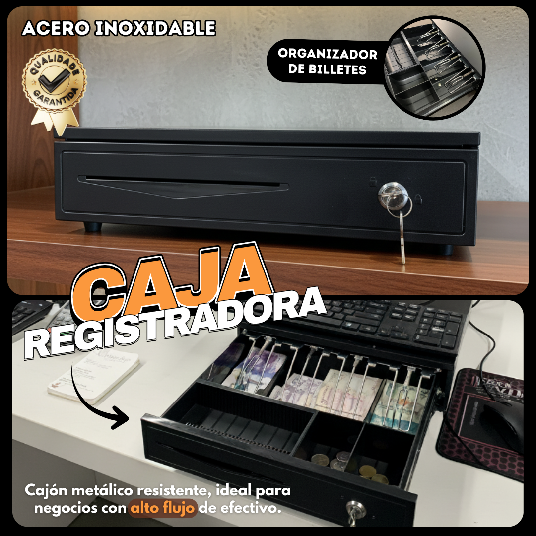 Caja de Seguridad para Negocios y Hogar con Organización de Efectivo TT