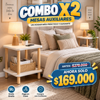 ⏳ Oferta Especial Mesas Auxiliares | Elige 1 o Aprovecha el Combo x2