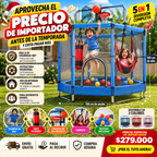 🧒🎪 Trampolín Infantil 5 en 1 – ¡Mucho Más que un Trampolín!