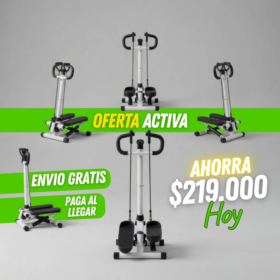 Stepper Activa Tu Cuerpo 2 en 1 🔥💪 (Piernas + Brazos en Casa 🏠✨)