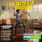 Trampolín Infantíl Recreativo, Interior o Exterior