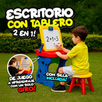 Escritorio Y Tablero 2 en 1 Con Silla