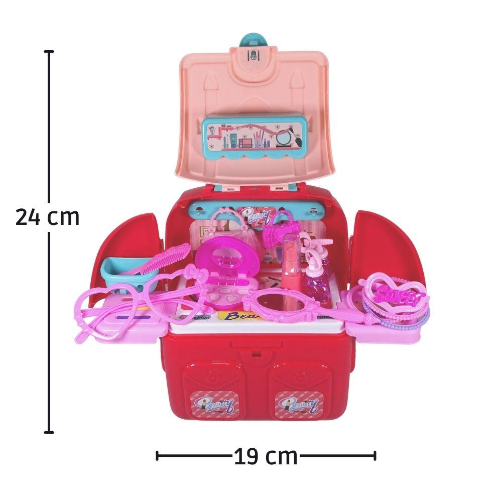 Set De Maquillaje De Juguete Para Niña Morral Con Accesorios