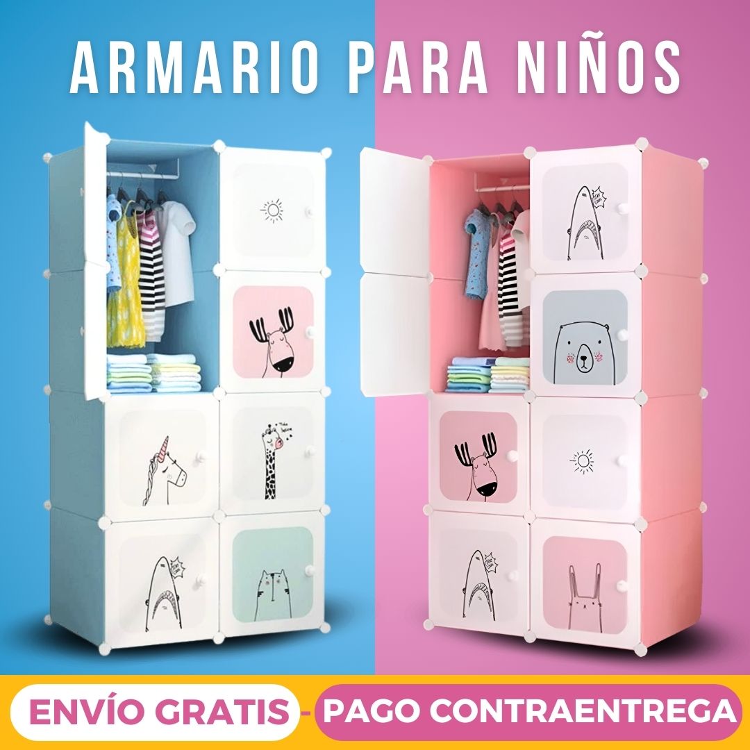Armario Infantil Organizador De Ropa Y Juguetes TT