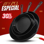 Juego De Sartenes, Hierro Fundido, (Grande, mediano y pequeño)  (TT)
