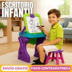 Escritorio Y Tablero 2 en 1 Con Silla