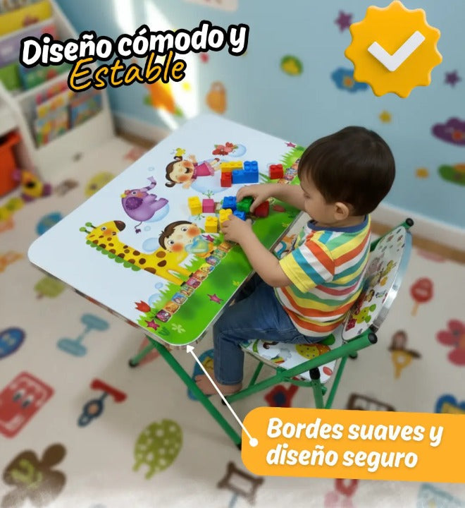 Combo Escritorio Plegable + Silla Infantil PREMIUM UNISEX