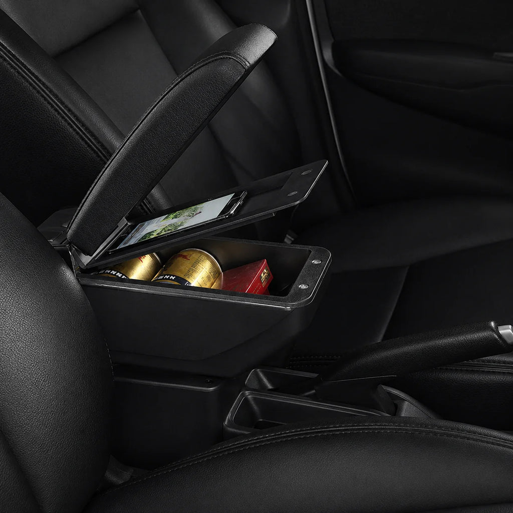Cajonera apoyabrazos Universal 3 en 1 para Carro con Carga USB