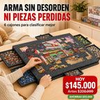 Mesa Organizadora para Rompecabezas 2 en 1 con 6 Cajones