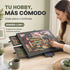 Mesa Organizadora para Rompecabezas 2 en 1 con 6 Cajones