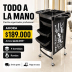 Carrito Organizador Profesional para Barbería y Peluquería con Ruedas