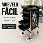 Carrito Organizador Profesional para Barbería y Peluquería con Ruedas