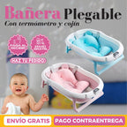 Bañera Tina Plegable Con Termómetro Con cojín
